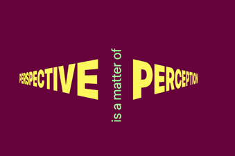 Perspective text effect code fragment
