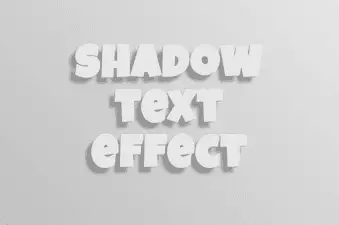 Shadow text effect code fragment