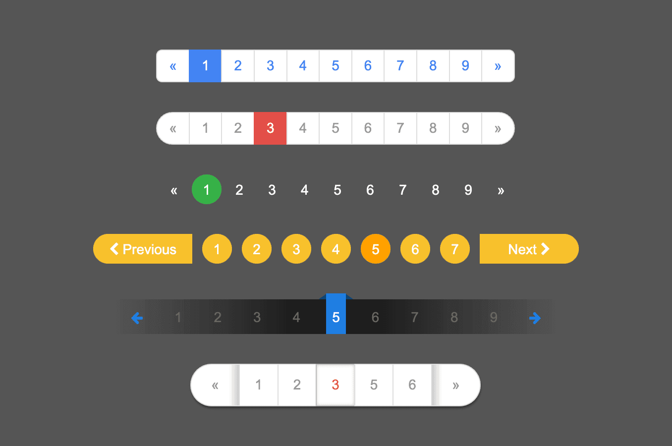 Bootstrap pagination