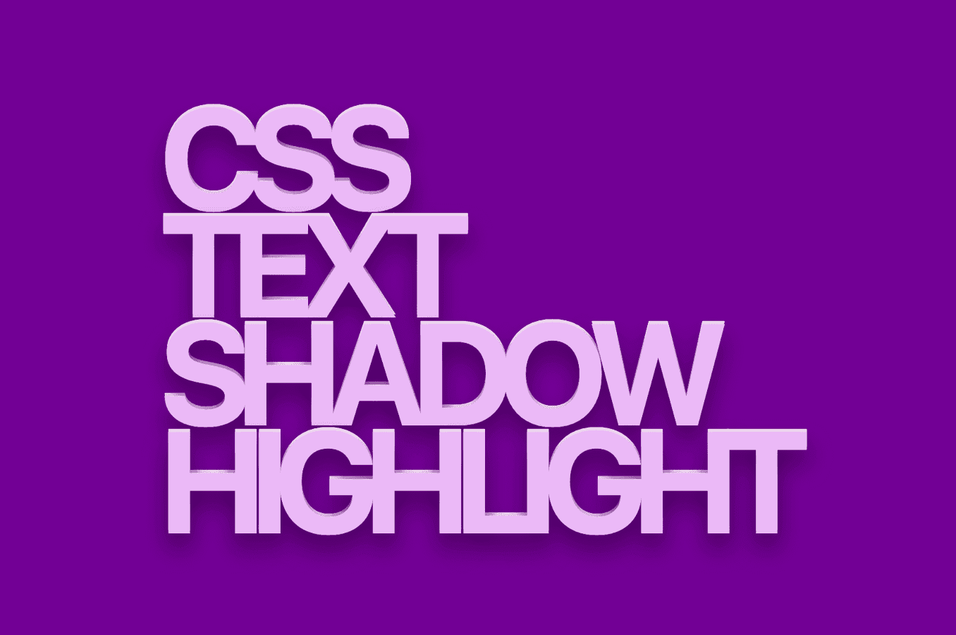 light effect on text css